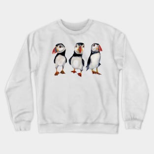 Puffins in september Crewneck Sweatshirt